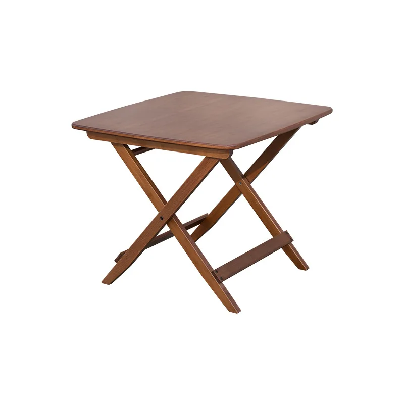 

Wanshun bamboo folding square household balcony rental house dining table outdoor portable camping picnic stable and simple