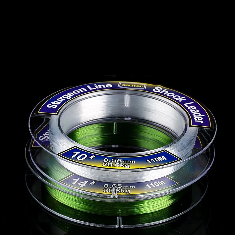 Fluorocarbon Coating Nylon110M Super Strong Fishing Line 0.28-0.80mm Saltwater  Monofilament Carp Fishing Wire 80LB