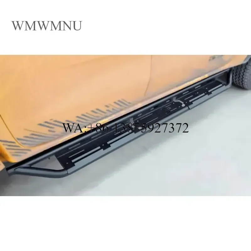 Wmwmnu for Ranger Manganese Steel Precision Welded Side Steps Off-Road No-Drill Install Anti-Collision Protection Running