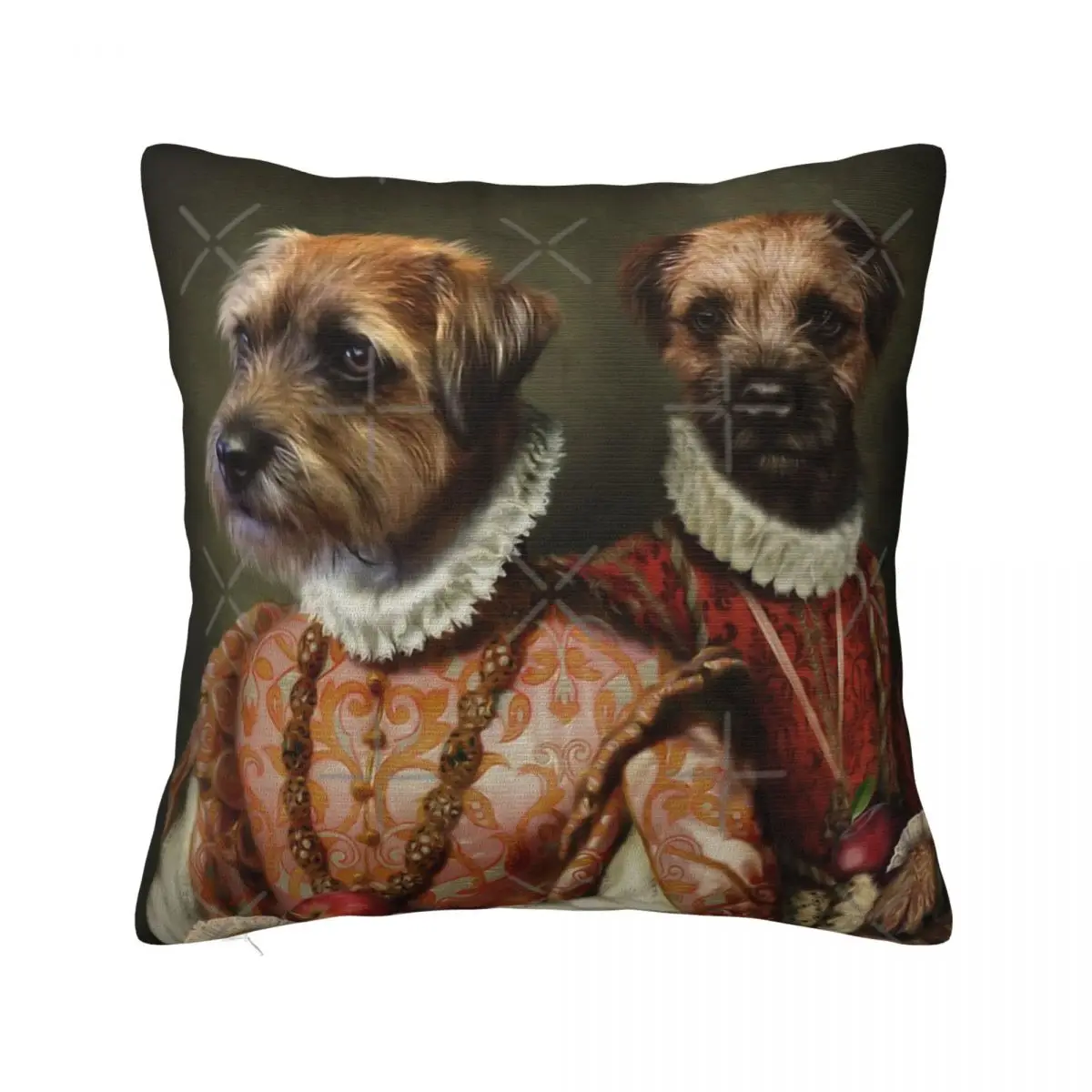 Border Terrier Dog Portrait - Holly And Sofa Cover Pillows Cover Decoration For Bedroom Pillow Case Pillow Cover