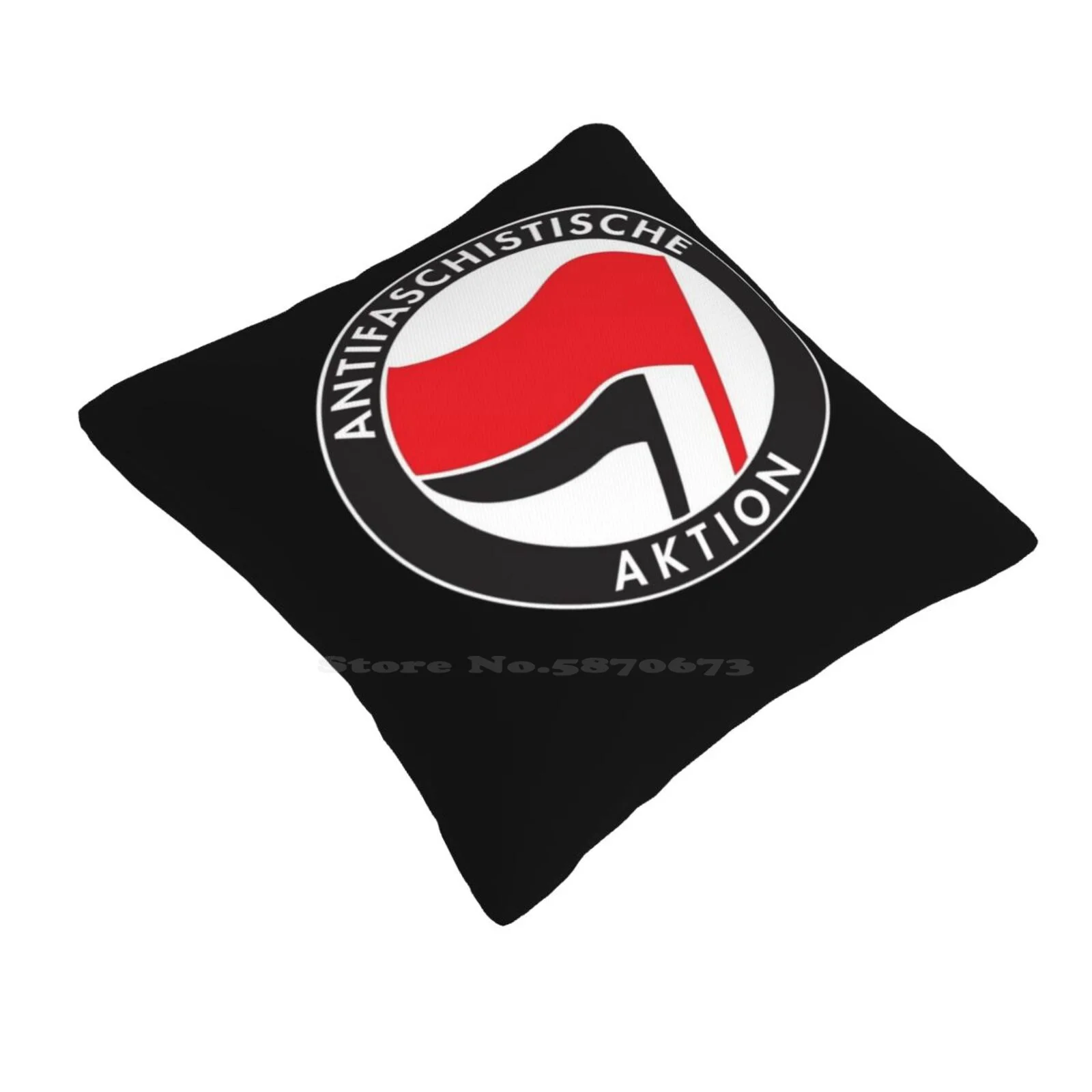 Antifa Antifaschistische Aktion Flag Home Sofa Car Cushion Cover Pillowcase Antifaschistische Aktion Antifa Aktion Anti Anti