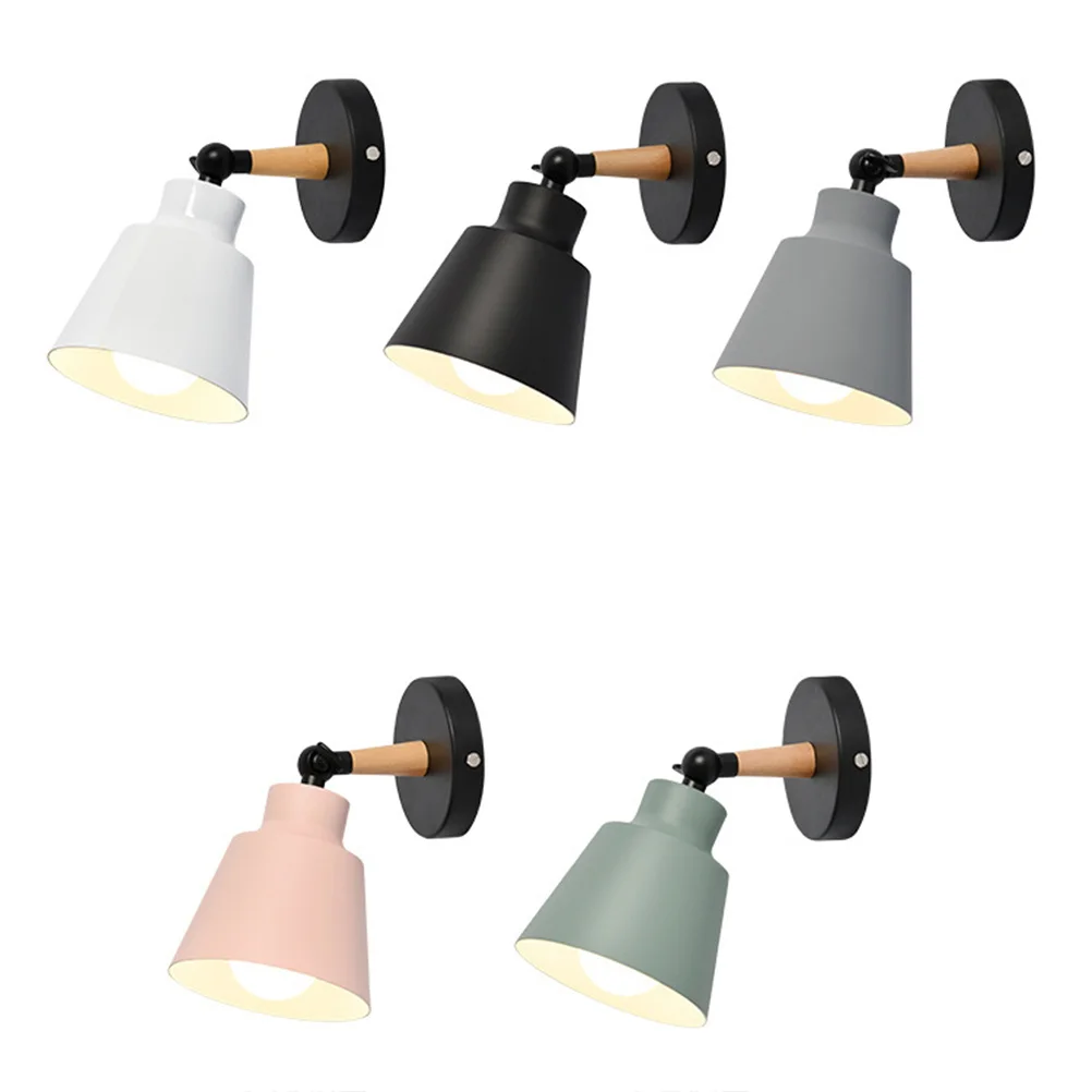 

Wooden Iron Wall Lamp Modern Simple Design For Bedroom Hallway Corridor Decorative Light Indoor Lighting Fixtures Bedroom Lamp