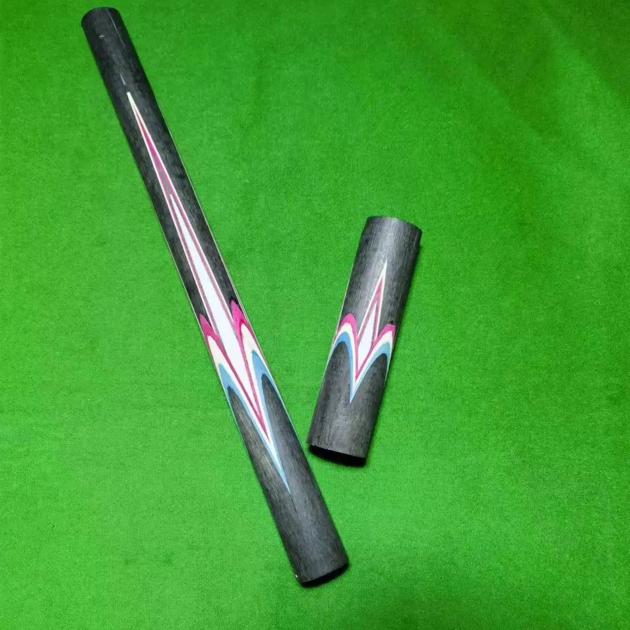 

4 Spliced Forearm & Butt Set Ebonywood+Acrylic Pool Billiard Semi-Finished Parts Cue Stick DIY For Cue Maker Model-051