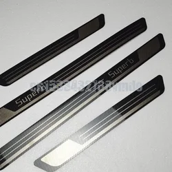 Stainless Steel Original factory stainless steel Car door cover outside  door sill plate For Skoda Superb 2016 2017 2018 2019