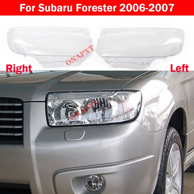 

Автомобильные колпачки для фар Subaru Forester 2006 2007, автомобильная передняя фара, прозрачный абажур, чехол для фар, стеклянная крышка объектива