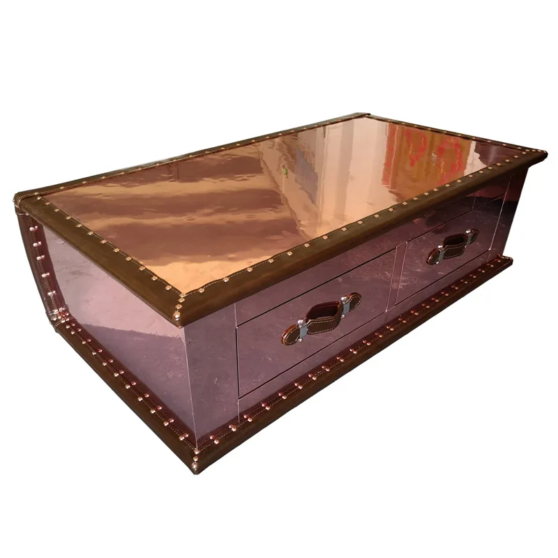 Aluminum leather rivets belong to coffee table bar KTV coffee table
