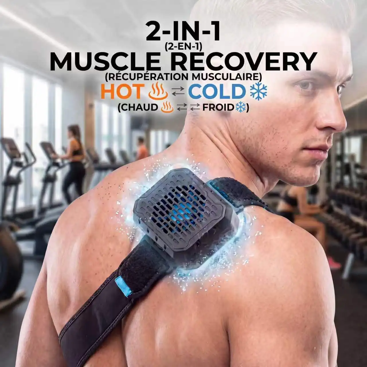 2-In-1 Portable Hot And Cold Semiconductor Ice Massage Pad For Athletes To Relax And Relieve Muscles At Home Gym