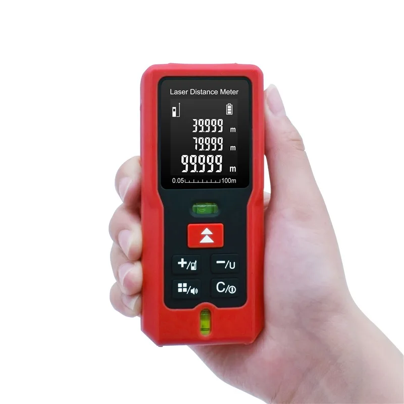 

Handheld 100m Digital Electronic Laser Distance Meter Infrared Ruler Tape Measure With Bubble Area/volume Device Tester Tool