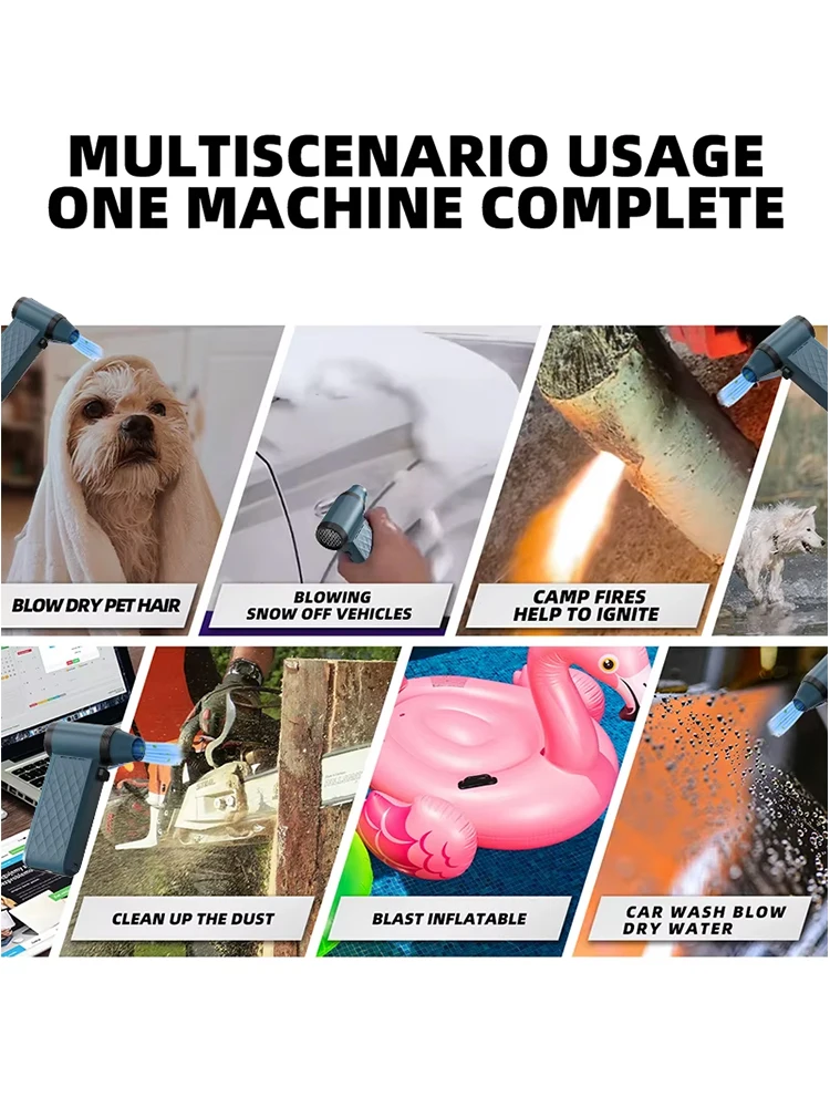 200000 دورة في الدقيقة مروحة نفاثة توربو صغيرة 430 جرام التوجه عالية السرعة فرش السيارات الكهربائية منفضة الهواء قابل للتعديل سرعة الرياح منفاخ السيارة العنيفة #2