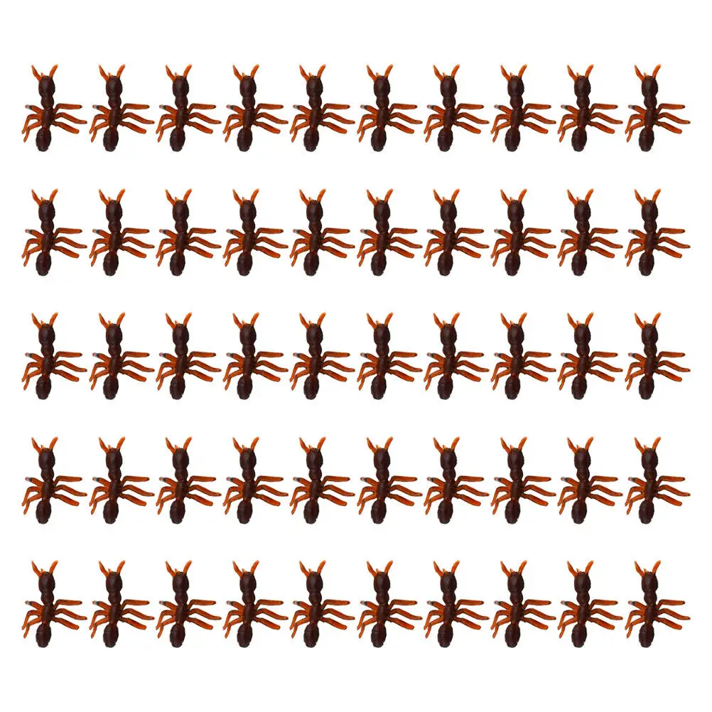 

50Pcs Plastic Ants Decor Fashionable Mini Ant Statue for Living Room Bedroom Office Garden Decor Creative Interior Design