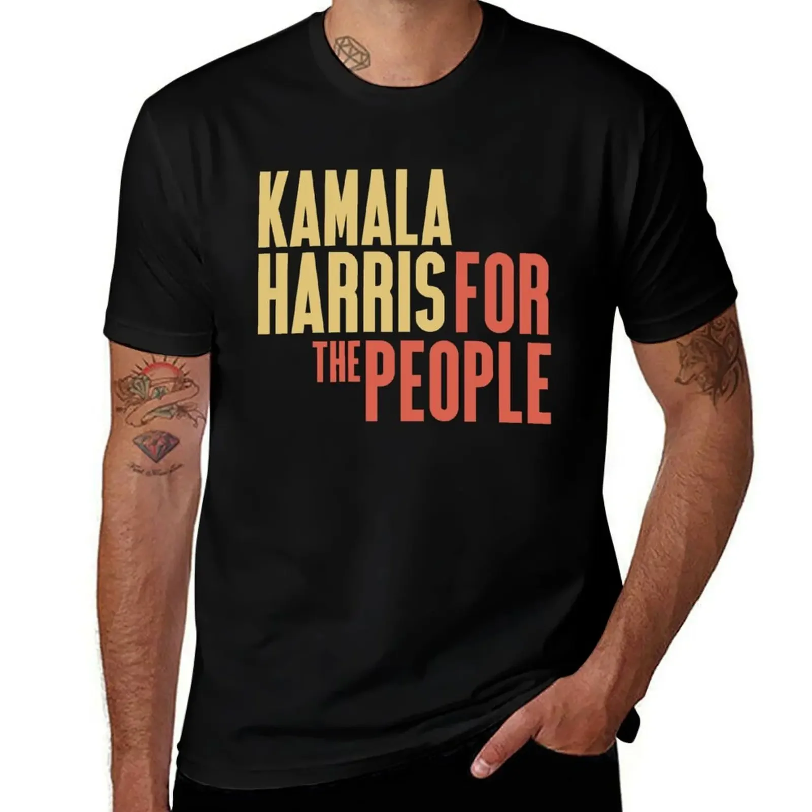 

Kamala Harris For The People T-Shirt custom t shirt anime clothes mens clothing