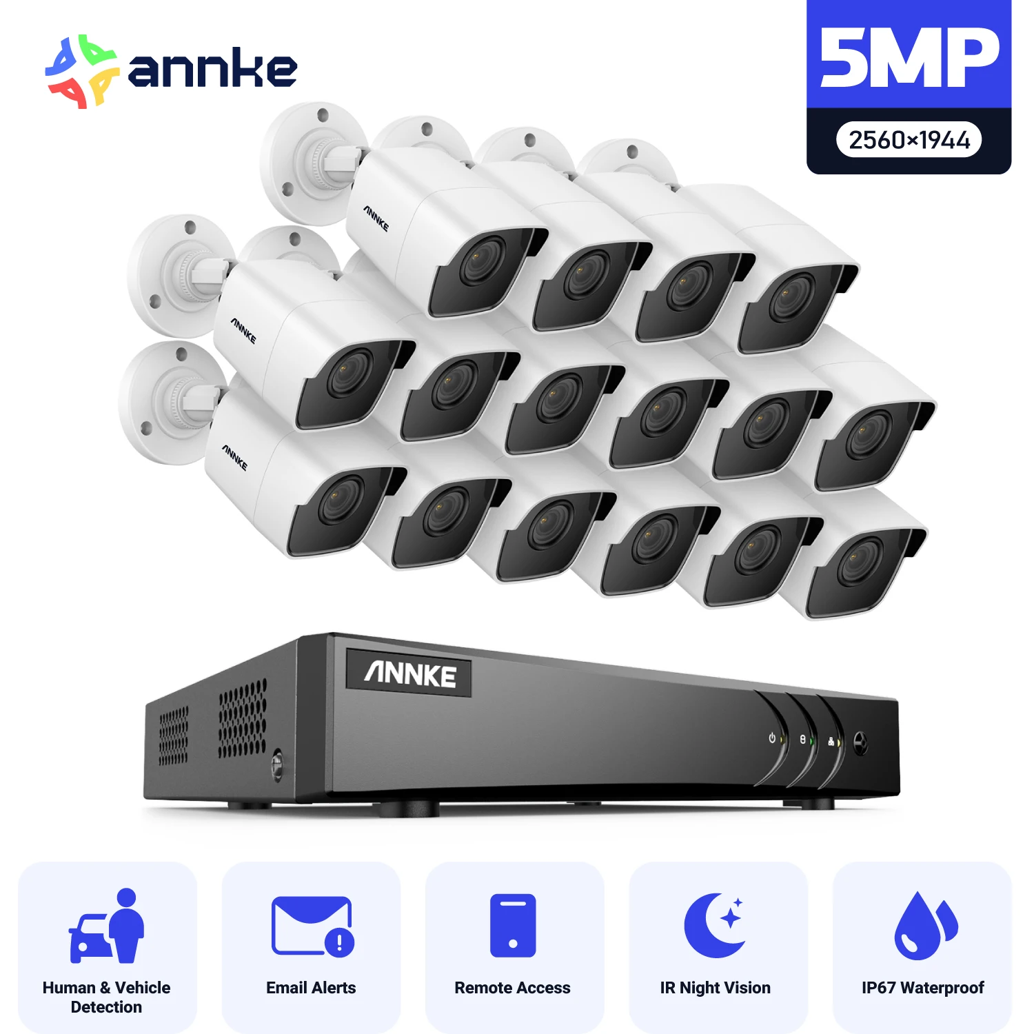 ANNKE 5MP HD CCTV Security Surveillance Camera Kit