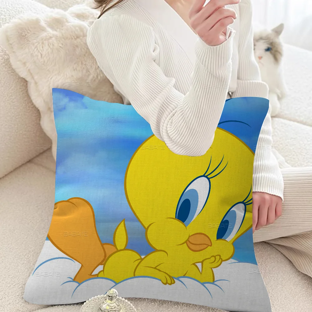 Cartoon T-Tweety Bird Cushion Cover Decorative Pillow Sofa Home Decor Case Pillow Cases