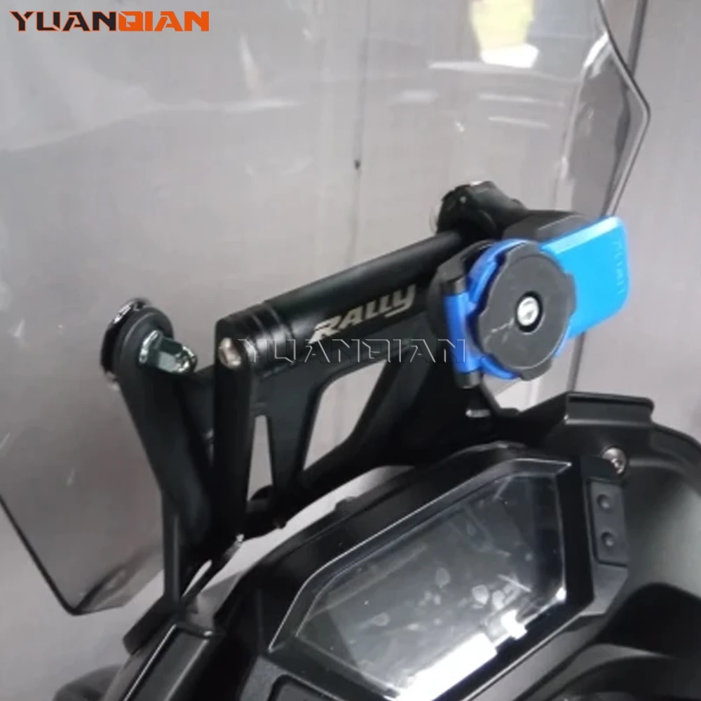 

Motorcycle Accessories Mobile Phone Holder Stand Support GPS Navigation Plate Bracket For Loncin Voge 300 Rally 300 GY 2023-2026