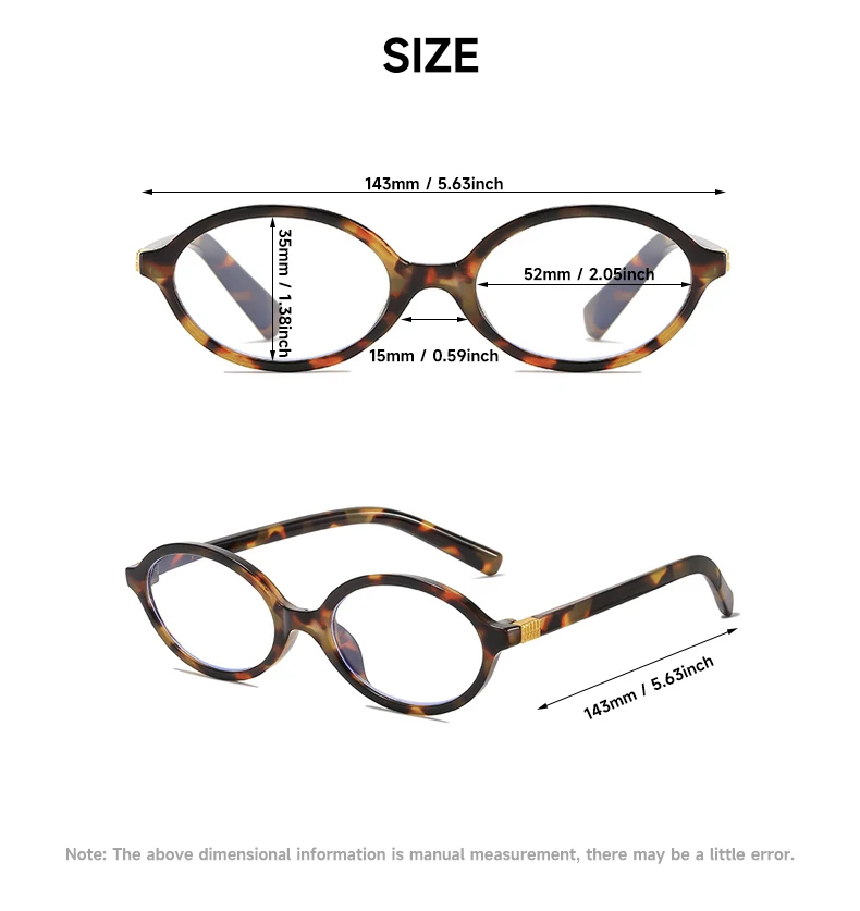 Ovale Vintage-Lesebrille für Damen, Anti-Blaulicht-Leser, Herren, blockiert blaues Licht, Presbyopie-Brille, modische Brillen – Detail 6