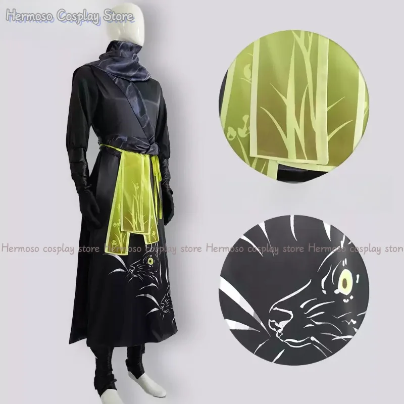 Presale Zilu Cosplay Costume Dress Wig Women Men Black Green Cos Outfit for Carnival Comic Convention Themed Party Dress Up Suit view 3