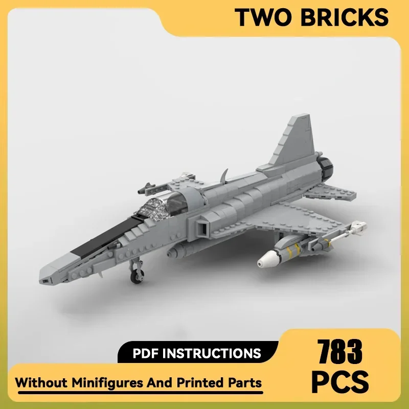 Military Model Moc Building Bricks 1:35 Scale F-20 Tigershark Fighter Technology Blocks Gifts Christmas Toys DIY Sets Assembly