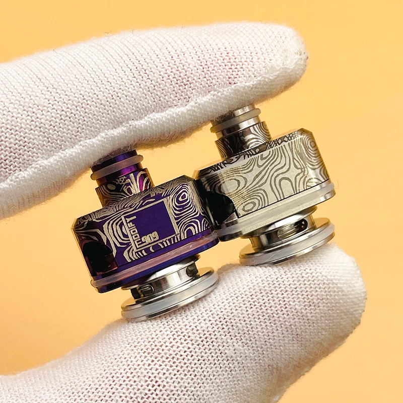 YFTK estilo 909 NUGG RBA para LVE Orion II Vape Pod, com gotejamento e pinos de ar 1.0/2.0/3.0/4.0MM