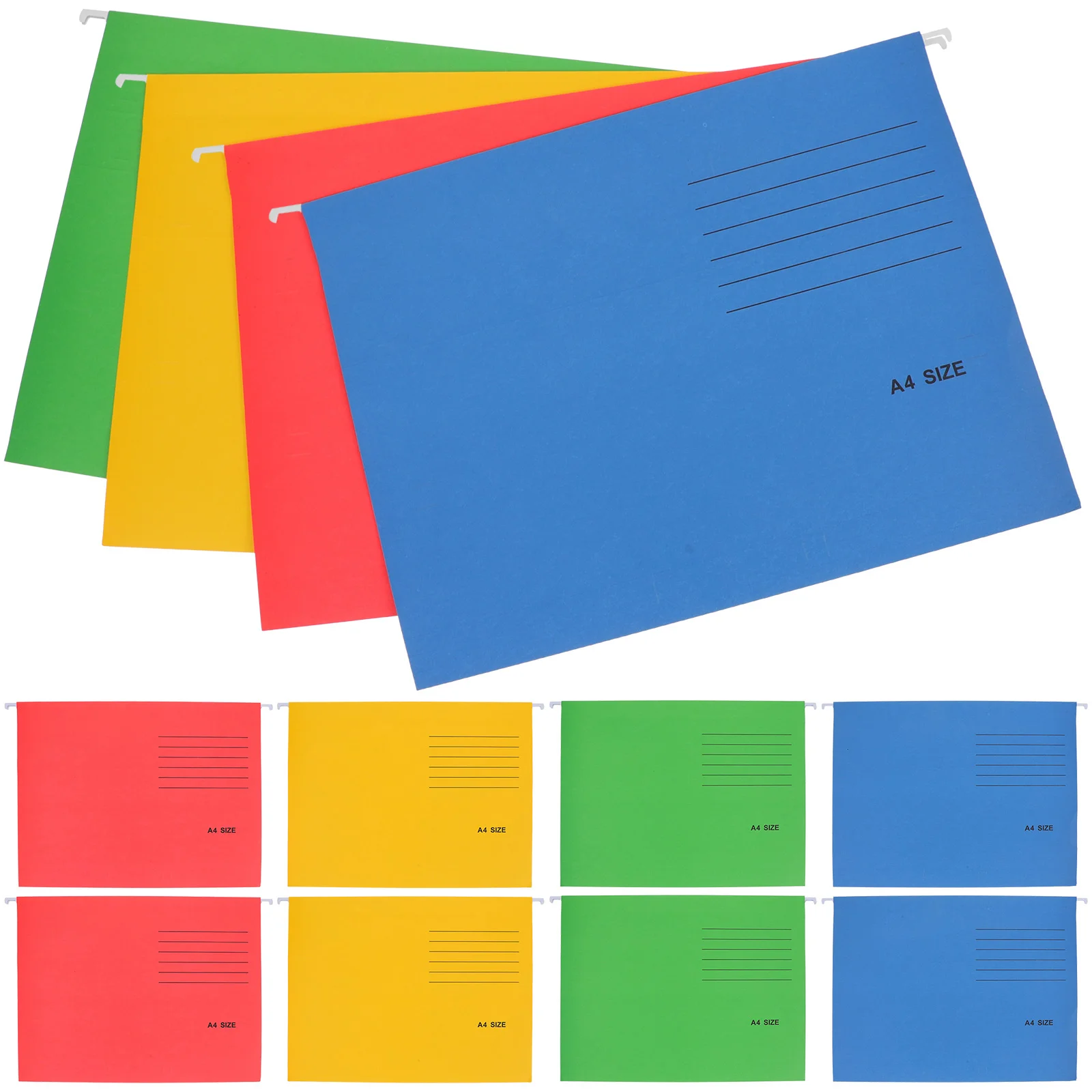 12Pcs Hanging File Folder Metal Frames Colorful Document Organizer Receipt Holder Office Bills Organizer Hanging File Folders