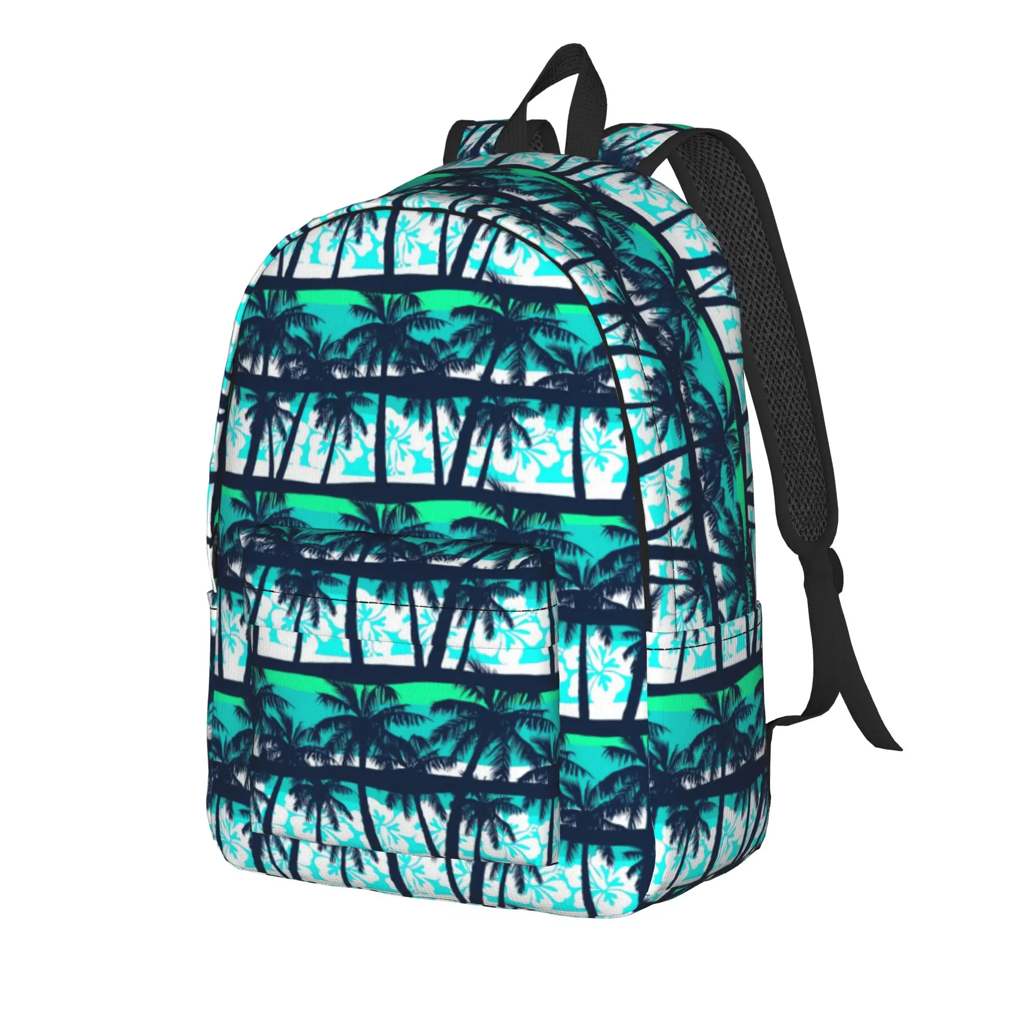 Tropical Palms Seamless    Backpack  Boy Polyester University Backpacks Large Cool High School Bags Rucksack