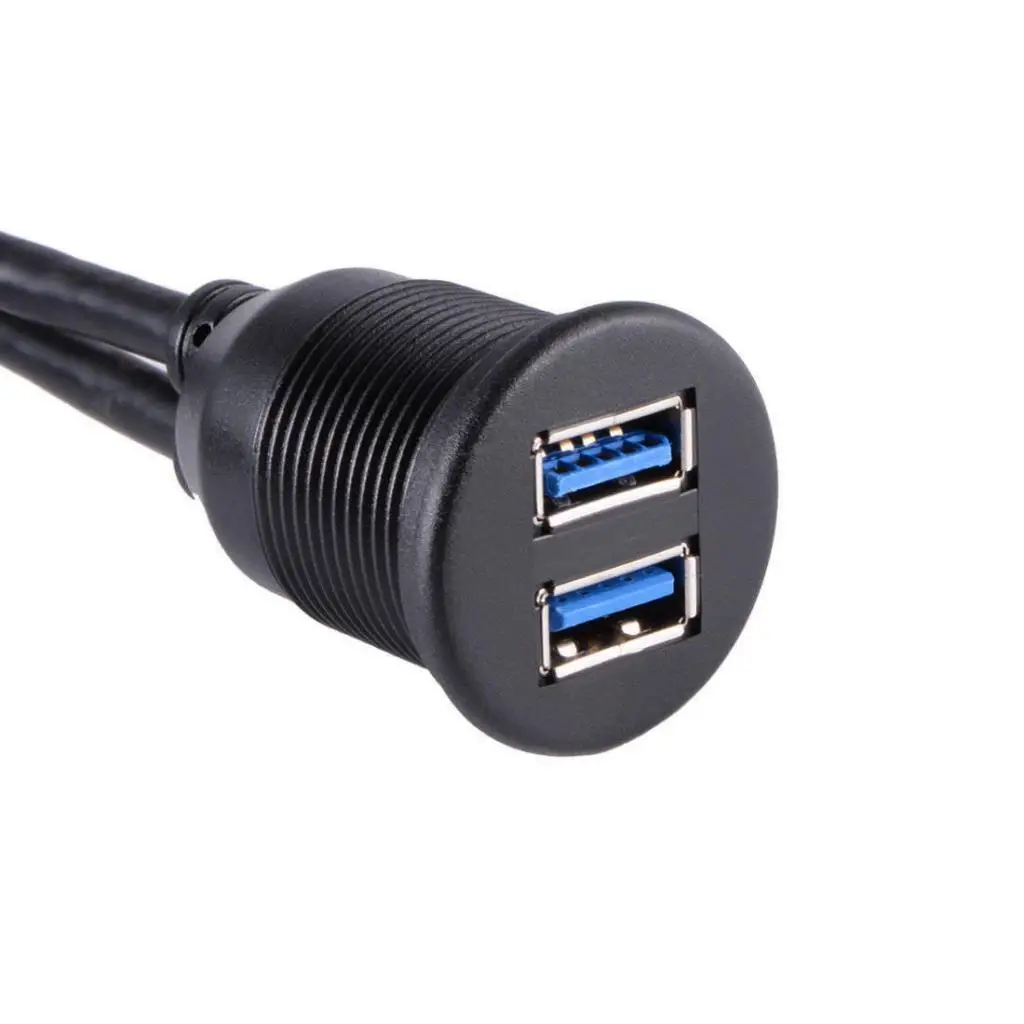 

Удлинитель USB 3,0 для монтажа на панели автомобиля, лодки, мотоцикла