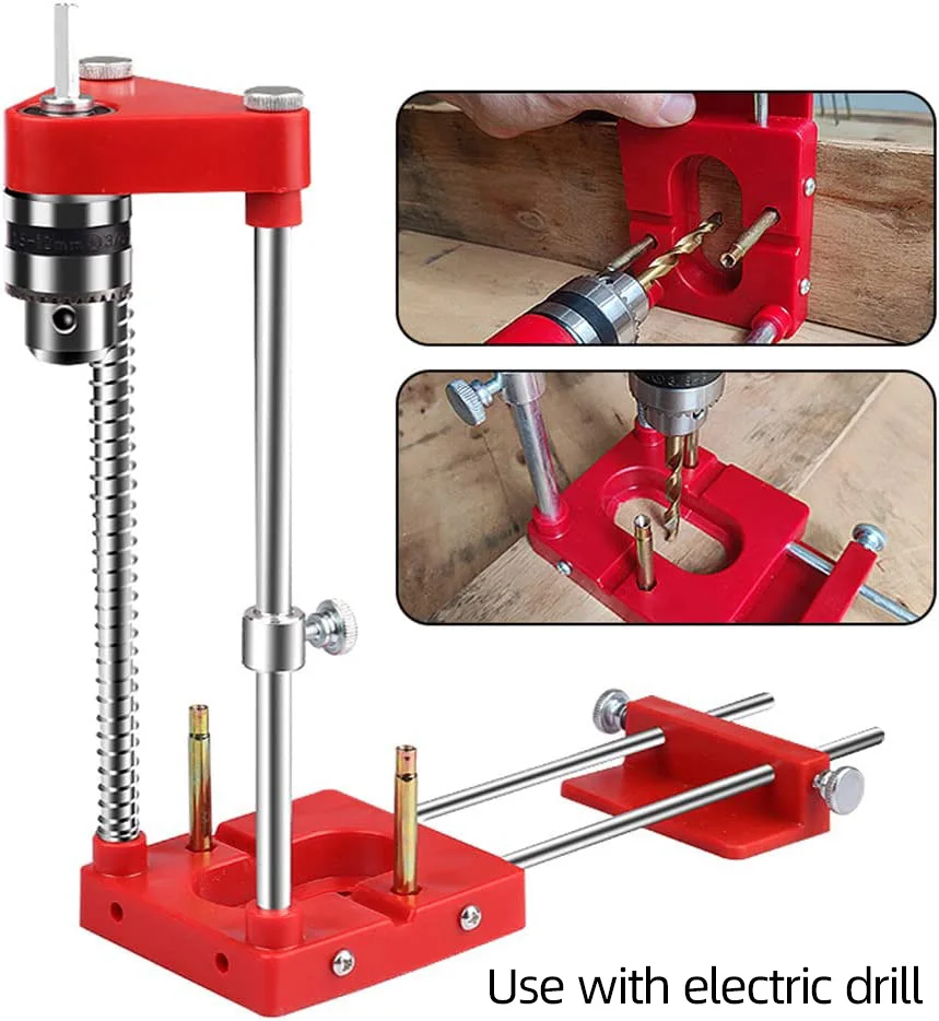 

Woodworking Drill Locator Tool Accurate Drilling Positioner Portable Jig Tool Hand Carpenter Locator Rust-Proof Hole Drilling