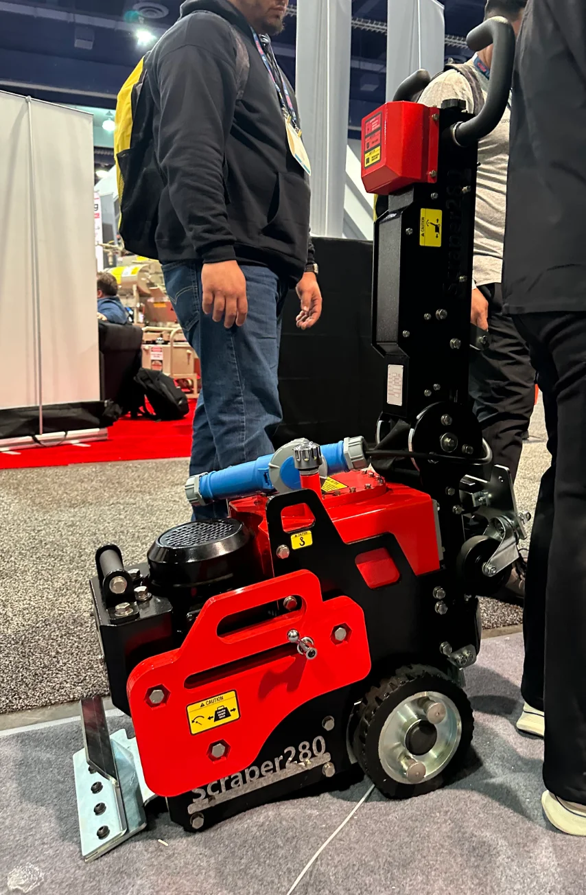 Handpush and Portable JS280 Floor Stripper for Removing PU and Epoxy floor