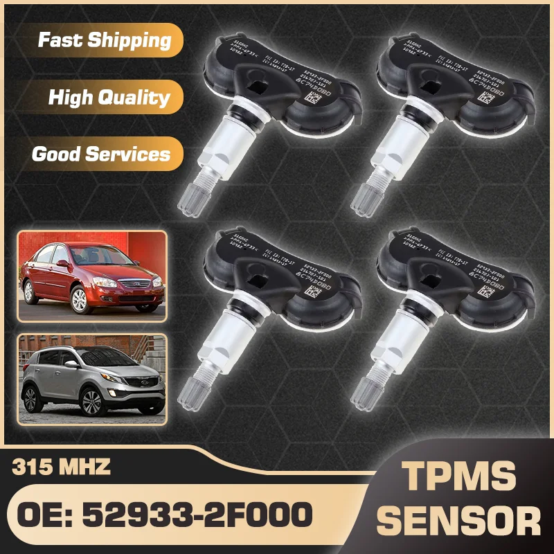 

For Kia Spectra 2007-2009 Kia Sportage 2007-2012 TPMS Tire Pressure Sensor Monitoring System 315 MHz 52933-2F000 52933-F2001