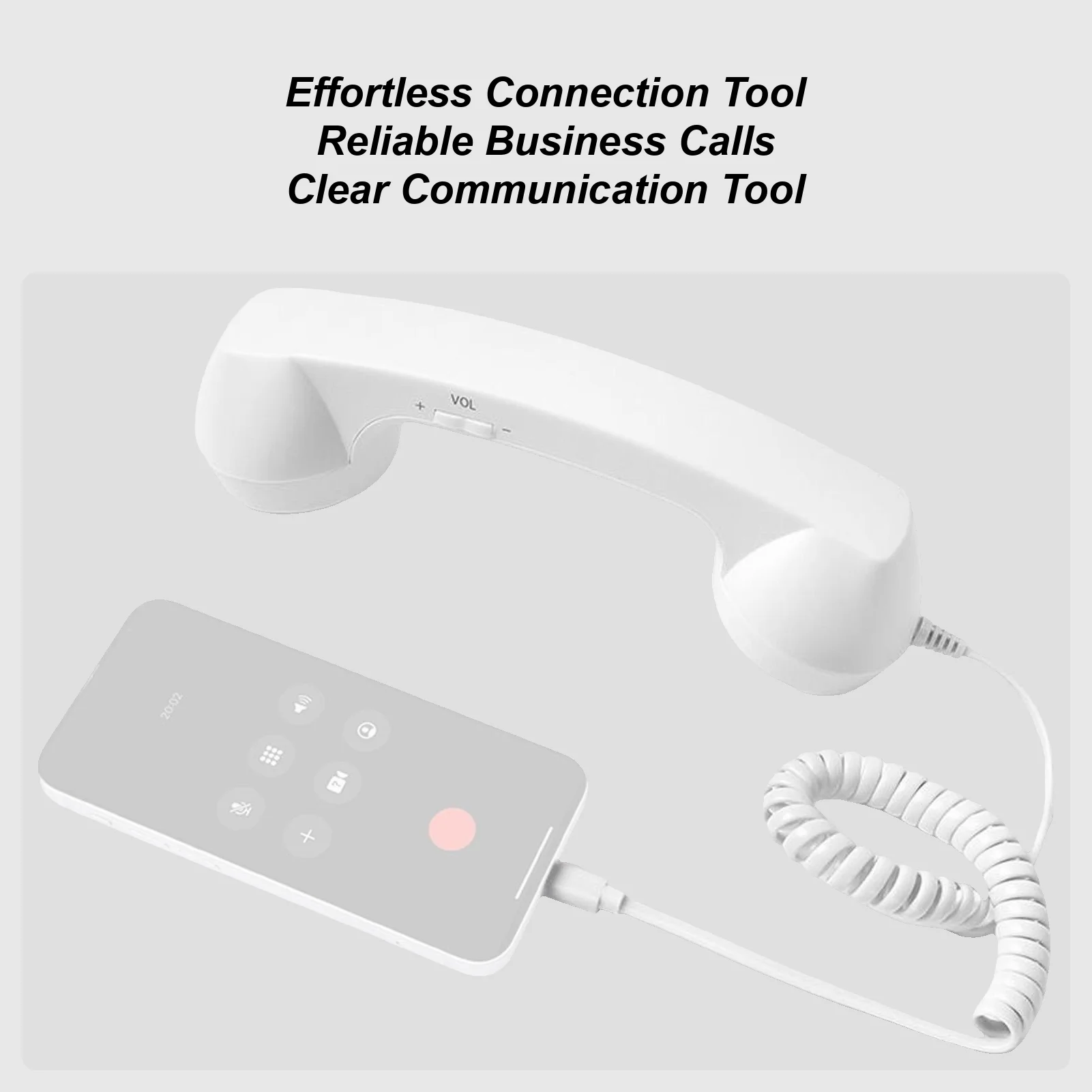 Retro Phone Adapter Type-C Retro Classic Comfortable Home Supplies Cell Phone To Landline Adapter For Offices Travel Kitchen