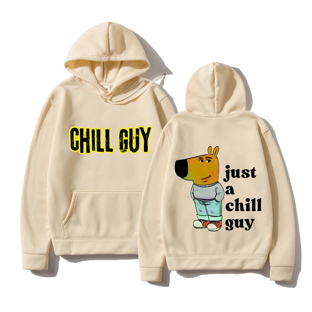 Just A Chill Guy Meme Hoodie Funny Men/women Hoodies Harajuku Aesthetic Unisex Winter Fleece Pullover Sweatshirt for Day Gift