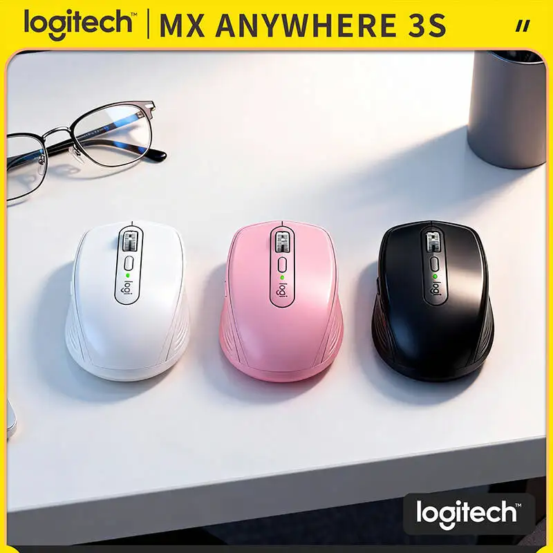 

Wireless MX Anywhere 3S - Darkfield 8K DPI, 70-Day Battery, Hyper-Scroll, Great for Long-Distance Trip & Remote Office