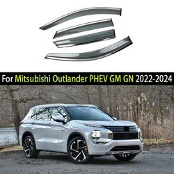 Car Window Visor For Mitsubishi Outlander PHEV GM GN 2022 2023 2024 Deflectors Window Rain Guard Weathershield Sun Rain Guard