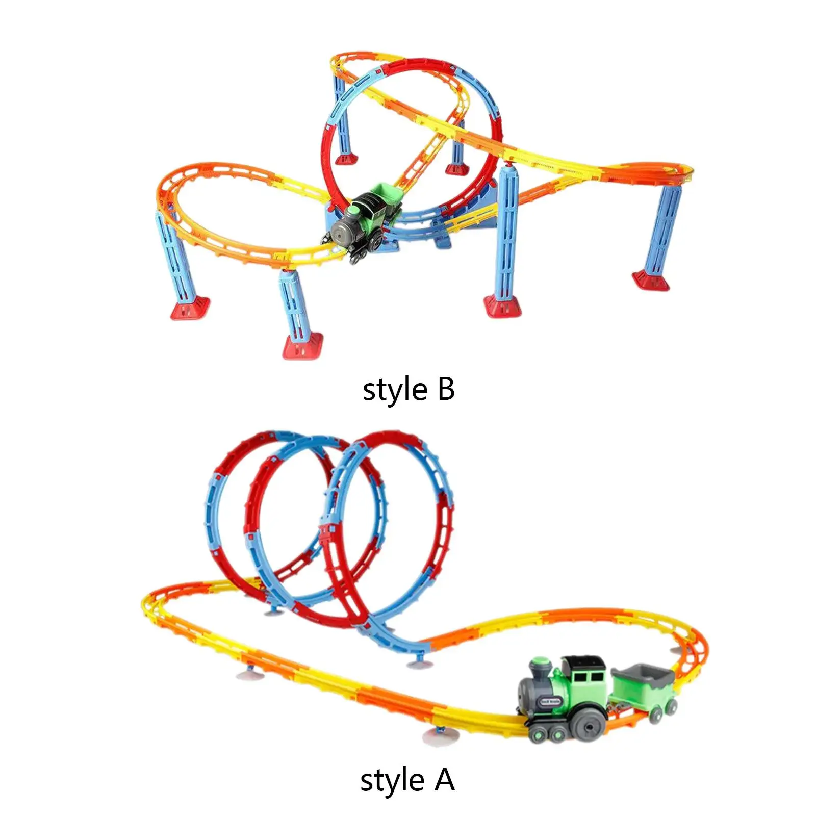 Conjunto de brinquedos de trilhos de trem para crianças, carro de trilhos para jardim de infância pré-escolar