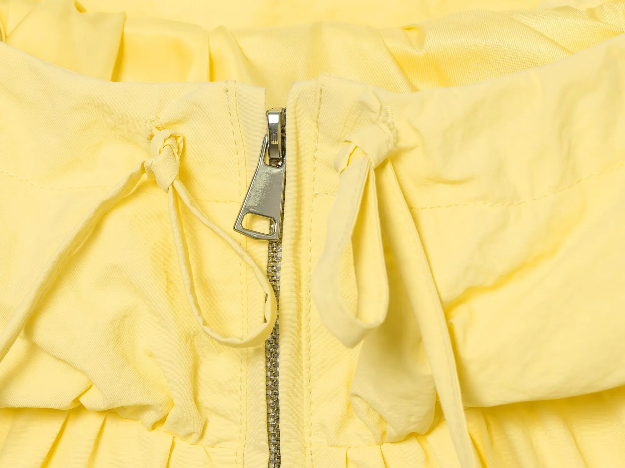 TFMLN Modische Damen-Kapuzenjacke mit Reißverschluss, lässig, Oversize, langärmlig, mit Kordelzug, geraffte Mäntel, Frühling, neu, Schnürmäntel für Damen – Detail 4