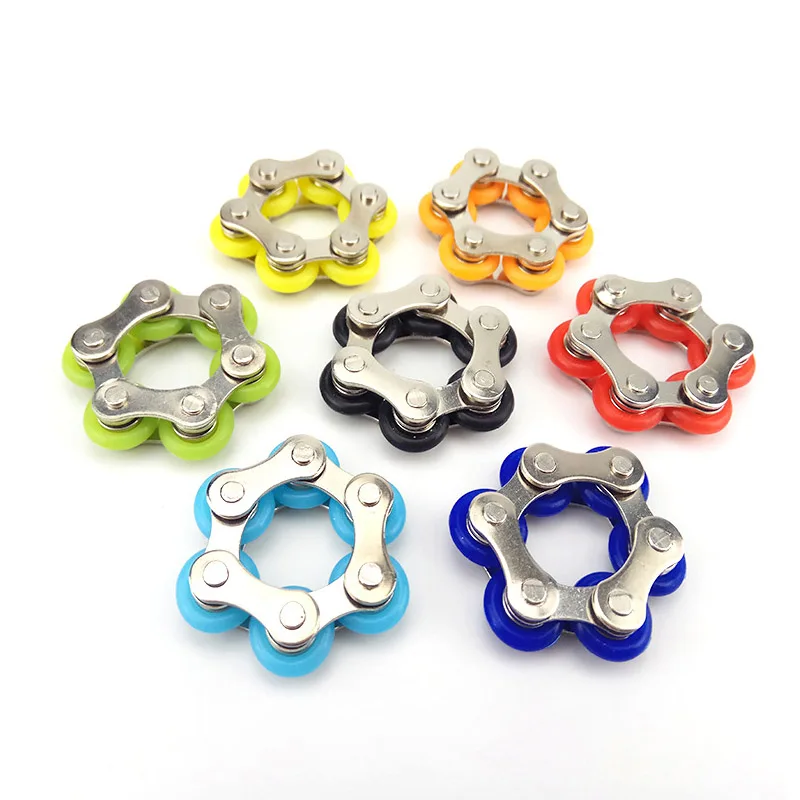 10PCS Flippy Roller CHAIN Fidget ความเครียดและความวิตกกังวลบรรเทาของขวัญสําหรับผู้ใหญ่เด็ก Cosas Antiestrés Juguetes Sensorial ออทิสโม