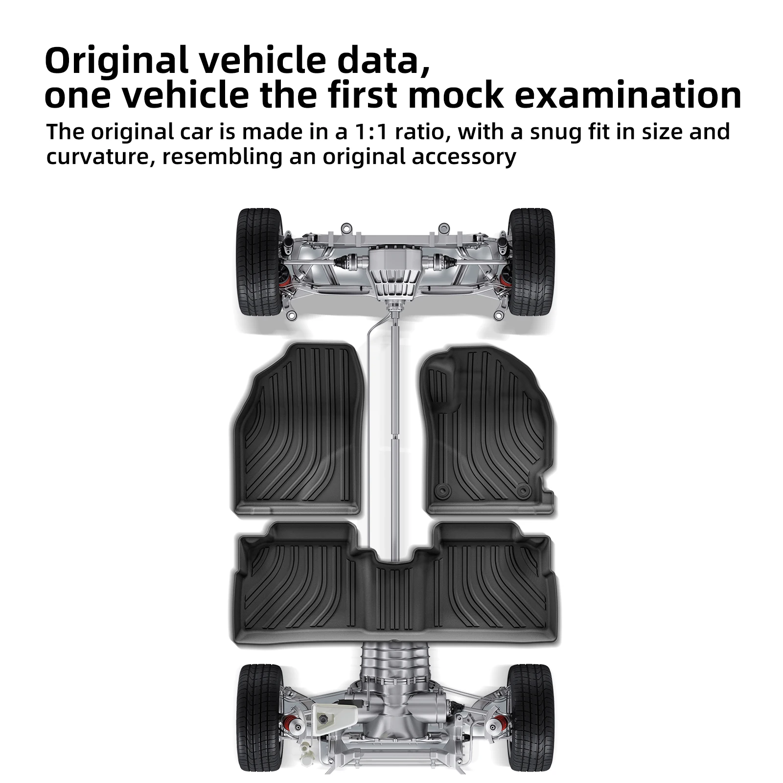 LUCKEASY for Toyota Prius 30Series 2009-2014(Fuel version)Car Floor Mats Protective Mat Accessories Cargo Liner Only Fit RHD - view 3