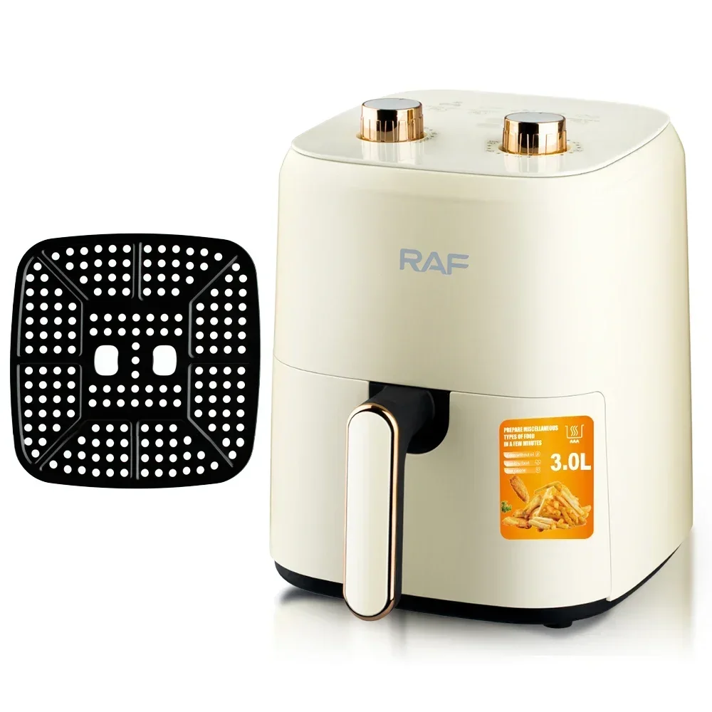 RAF 1300W Multifunctional 3.0L Air Fryer Without Oil Free Electric Hot Air Fryer Deep Air Fryer Easy Operation