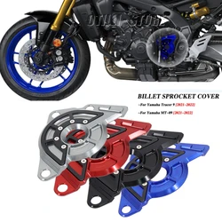 For Yamaha MT-09 MT09 Tracer 9 2021 - 2022 CNC Motorcycle Chain Guard Protection Cover Left Engine Front Sprocket