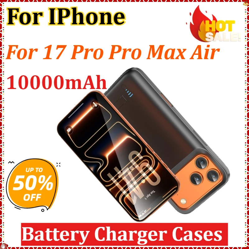 

Newly upgraded 10000mAh for IPhone17 Pro Pro Max Air Back Clip Battery Charging Large Capacity Integrated Charging Portable