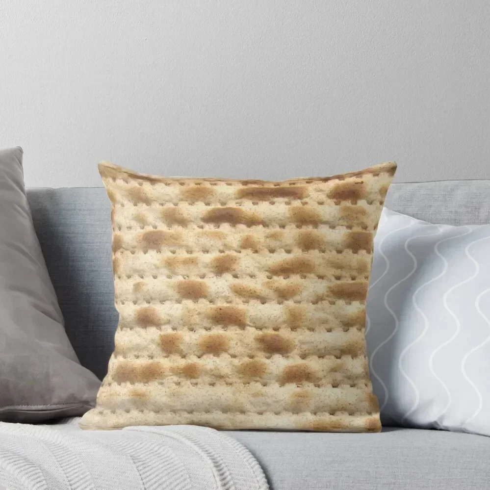 Funny Matzo Pattern - Passover Matzos - Pesach Matzah Throw Pillow Plaid Sofa Sofa Cover Custom Cushion Photo pillow