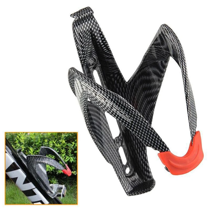 Carbon Fiber Bike Glass Water Bottle Holder MTB Cycling Road Bicycle Water Bottle Cages Bicyle Bike Accessories