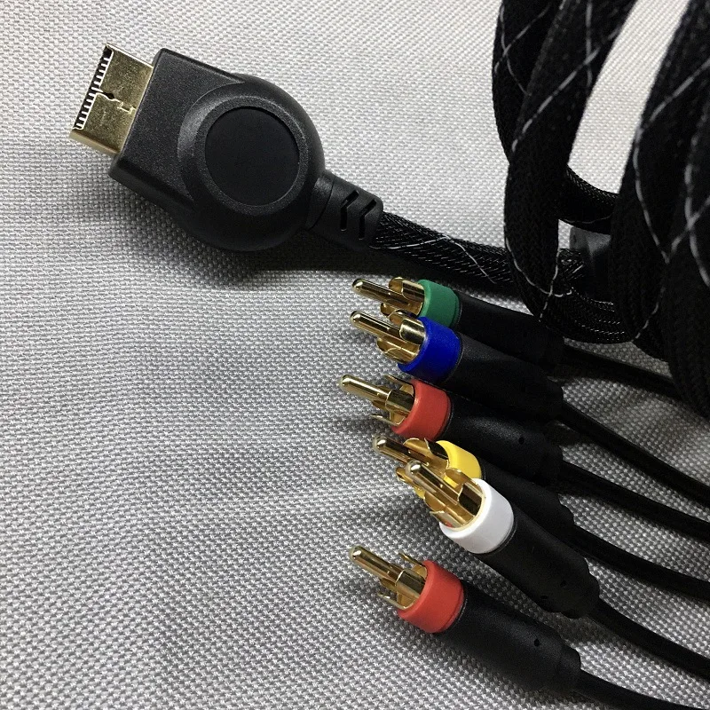 High quality RGB+Sync Audio Video cable for ps1 for PS2 for PS3 game console BNC connector available 1.8M Not Component cable