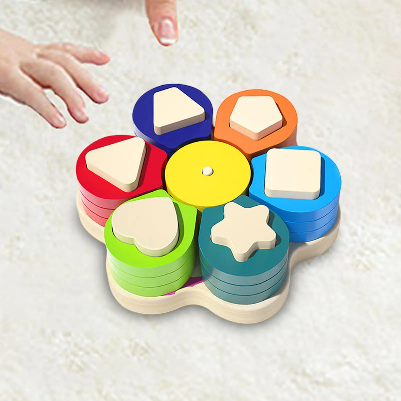 모양 색상 맞추기 기하학 블록 색상과 모양 맞추기 기하학적 모양 색상 인식 분류 상자 게임 조기 학습