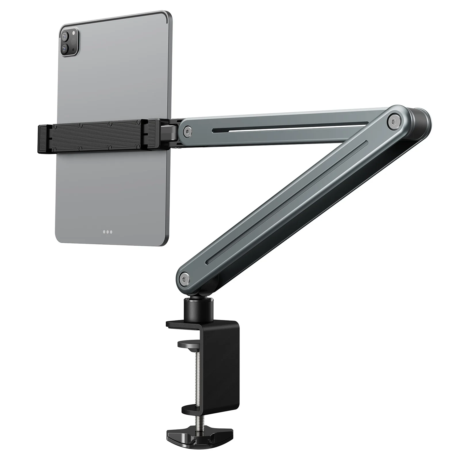 حامل لوحي مرن قابل للطي قابل للتعديل 360 درجة °   حامل هاتف محمول كسول من Rotation Cantilever لجهاز IPad/iPhone X/iPad Pro/N-Switch