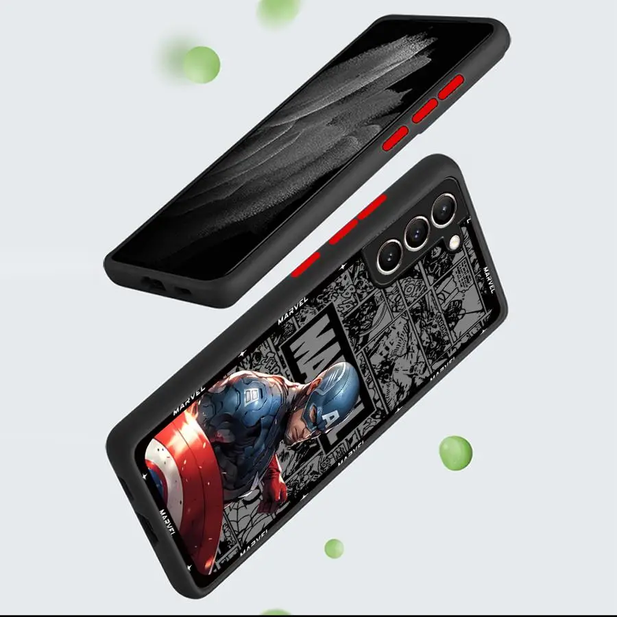 Marvel SpiderMan IronMan Phone Case for Samsung Galaxy S25 S24 Ultra S20 FE S10 Lite S23 Ultra S9 S22 Plus S21 TPU Soft Cover