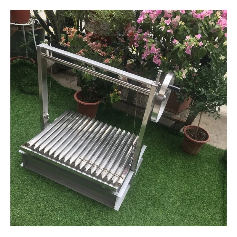 

factory direct sales barbecue grill charcoal countertop custom Argentine masonry barbecue grate with v-shaped grate