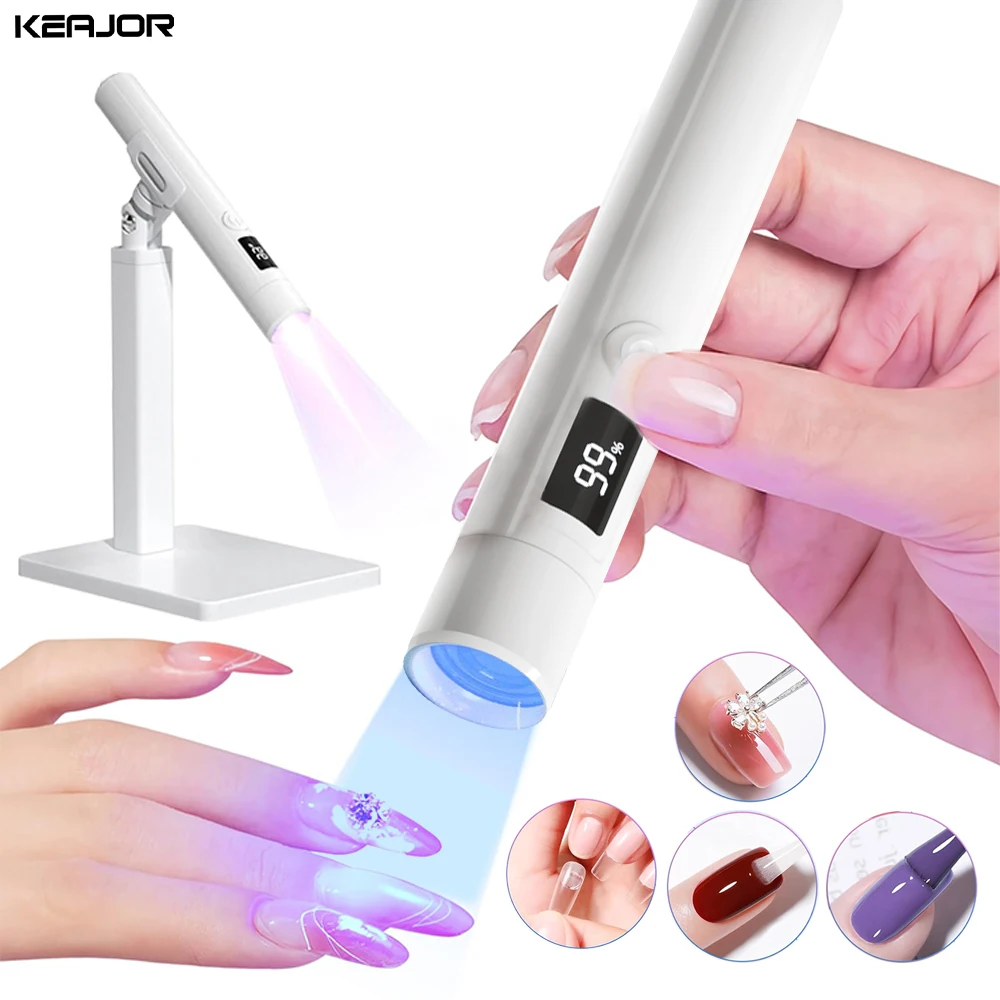 Lámpara LED UV para uñas, secador de manicura profesional, secado rápido, portátil, uso doméstico, esmalte de Gel