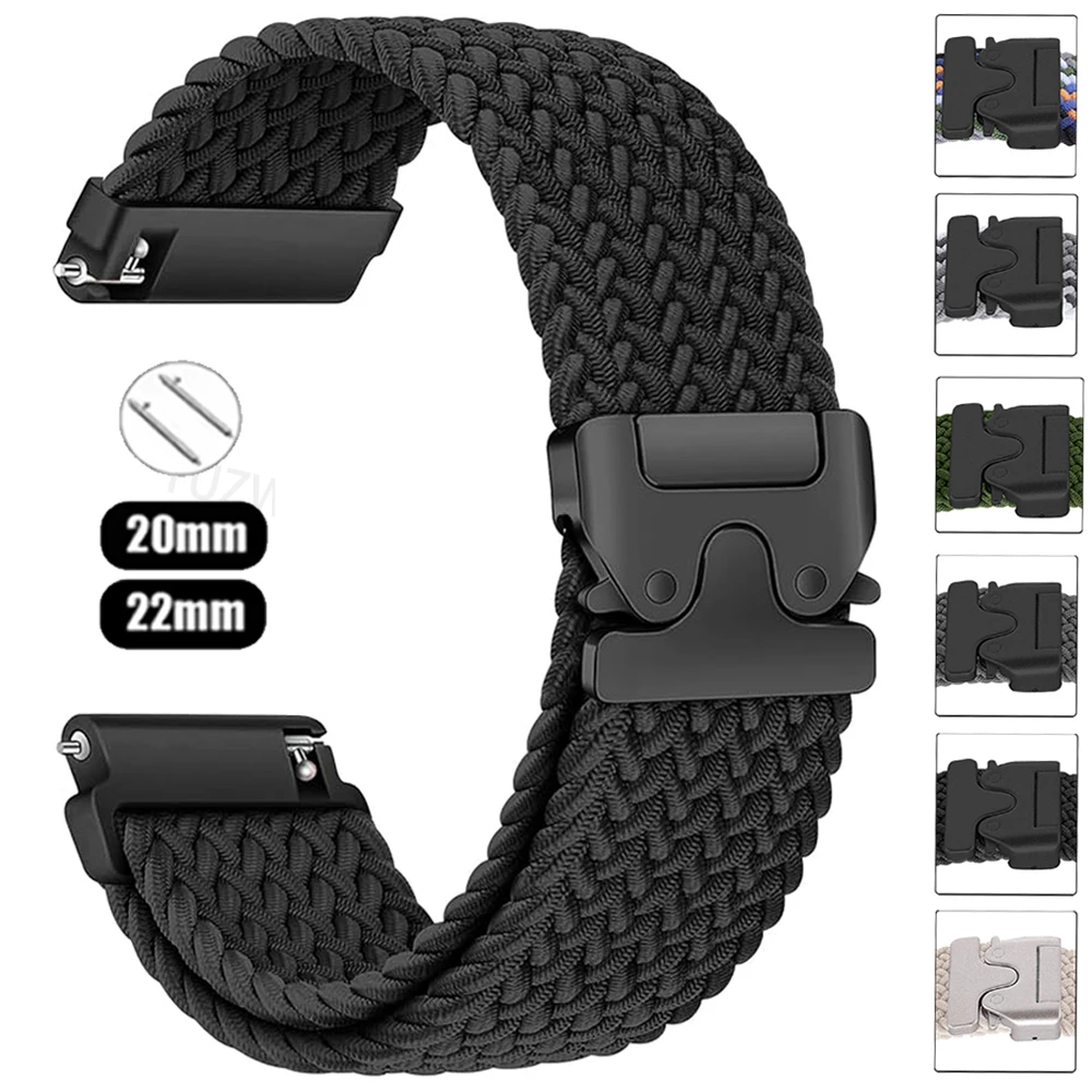 �y�Z�[�����zAmazfit balance 2�AGTR/GTS 2/3/4 mini�AAmazfit Active 2/bip 6 5 3�Ή��A20mm 22mm �i�C�����҂݃o���h/�X�g���b�v/�u���X���b�g/�R���A