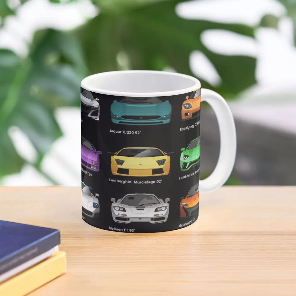 Super Cars B Classic  Mug Design Cup Tea Gifts Drinkware Handle Round Printed Photo Picture Coffee Image Simple