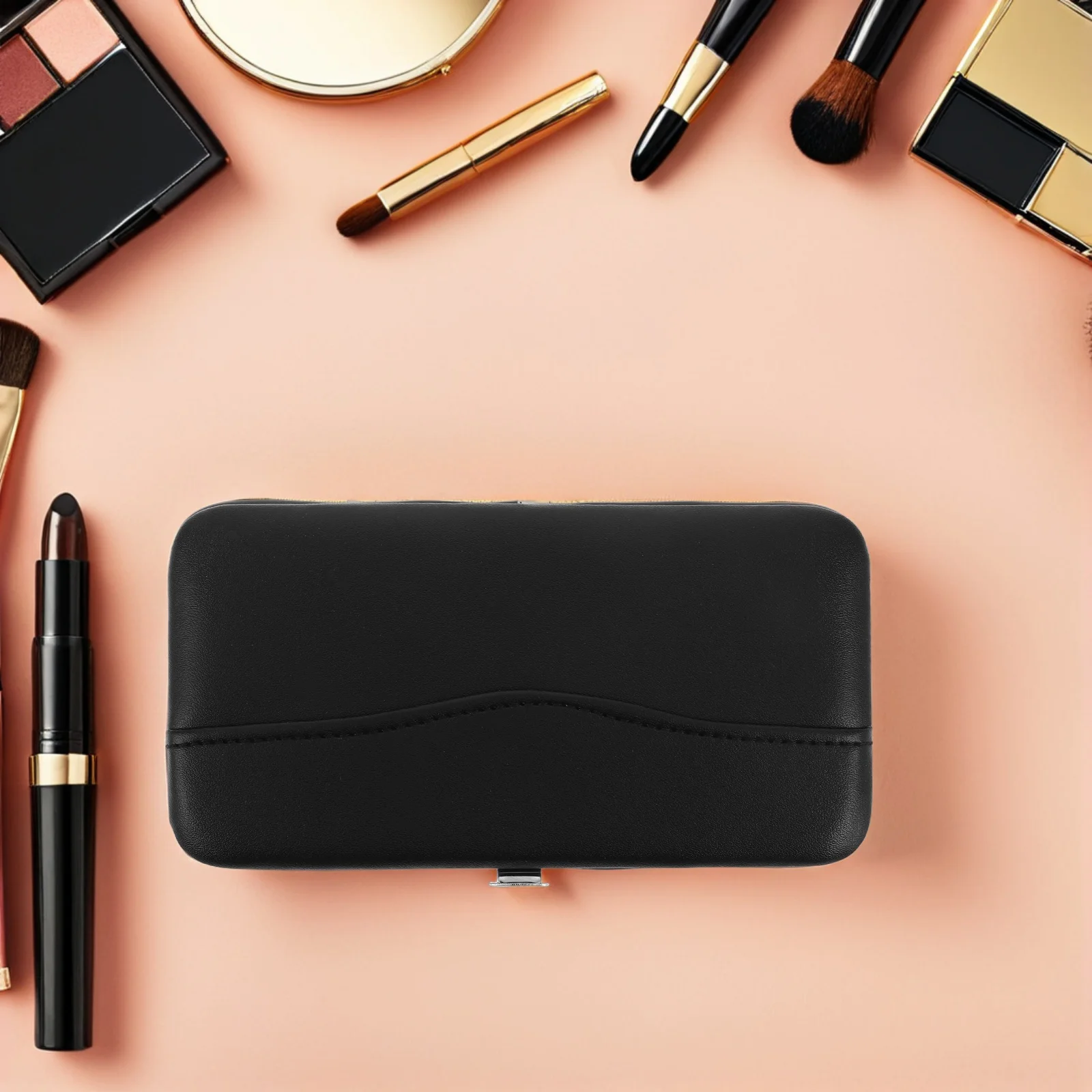 Eyelash Tool Storage Organizer Bag Pu Lash Extension Tweezer Case Portable Makeup Tools Travel Pouch For Scissors Brushes Razor